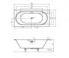 BESCO Wanna 160x75 Vitae SLIM PLUS + Syfon CHROM