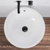 WOLNOSTOJĄCA umywalka ceramiczna REA ESTERA WHITE biała okrągła