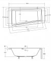 BESCO Wanna 150x85 Intima Lewa + Syfon