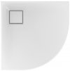 Brodzik półokrągły Tako Slim 80x80 biały + syfon