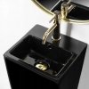 WOLNOSTOJĄCA Umywalka ceramiczna KAMILA BLACK czarna