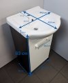 Zestaw ASTOR IGA WHITE 45 szafka + umywalka
