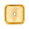 Umywalka nablatowa MALAGA złoty połysk CE-39-009