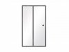 Drzwi prysznicowe przesuwne Duo Slide czarny mat 110x195 