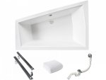 BESCO Wanna 170x125 Intima Duo Lewa + Syfon