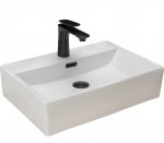 Umywalka ceramiczna nablatowa ścienna REA BONITA biała