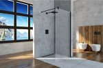 Ścianka prysznicowa narożna Easy In 140 szkło transparentne czarna