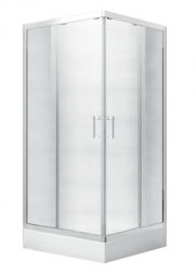 Kabina prysznicowa kwadratowa Modern 165 niska 90x90 cm grafitowa