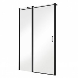 Exo-C drzwi prysznicowe walk-in 120x190 czarny matt