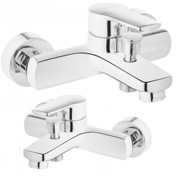 Bateria wannowa Invena VERSO chrom