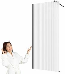 Invena ścianka walk-in ryflowana 80x200 kabina szyba szkło 8 mm hartowane