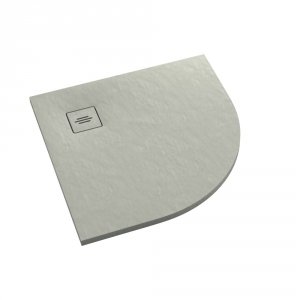 Brodzik półokrągły kompozytowy Schedline PROTOS Cement Stone 90x90
