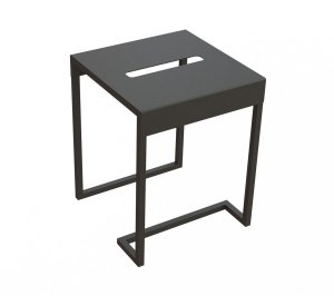 Taboret-Stolik Łazienkowy Mokko nero czarny ADM_N51T