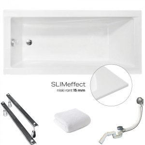 BESCO Wanna 150x70 Modern Slim + Syfon