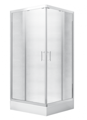 Kabina prysznicowa kwadratowa Modern 165 niska 90x90 cm transparentna