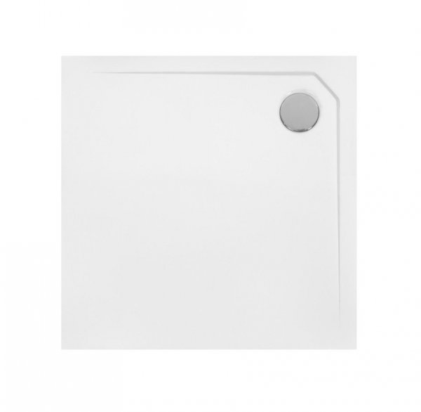 Brodzik mineralny kwadratowy Acro Ultraslim 80x80x2