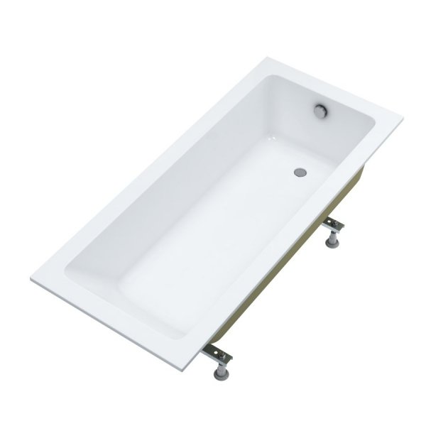 Wanna prostokątna do zabudowy Schedline FAIR SLIM 150x75 ze stelażem