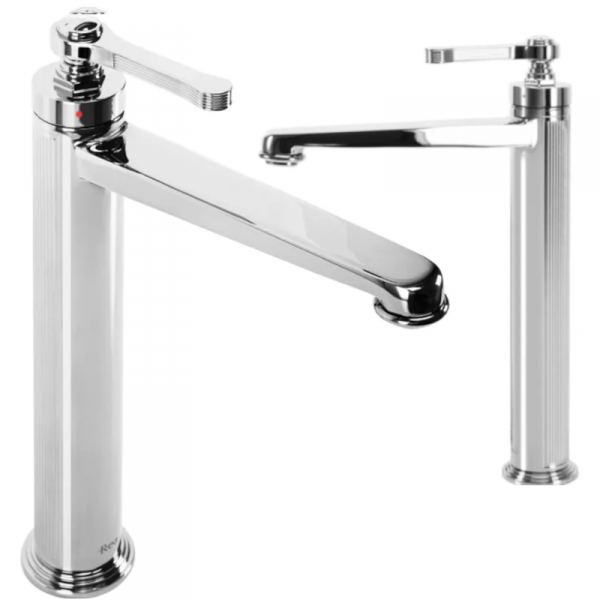 Bateria umywalkowa wysoka REA MONACO chrom zdobiona