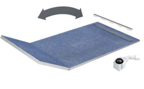 Schedpol Odpływ liniowy płyta spadkowa 130+50x80 cm ruszt STEEL SLIM 