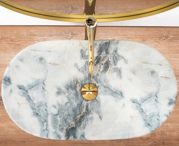 Umywalka ceramiczna nablatowa REA ROYAL GRANIT MAT
