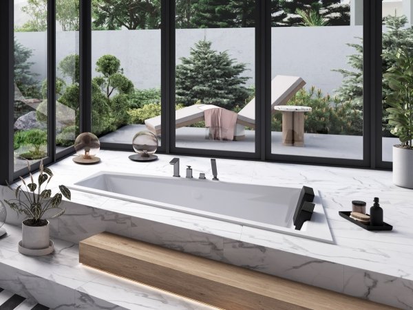 BESCO Wanna 170x125 Intima Duo Slim Lewa + Syfon