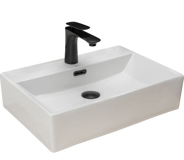 Umywalka ceramiczna nablatowa ścienna REA BONITA biała