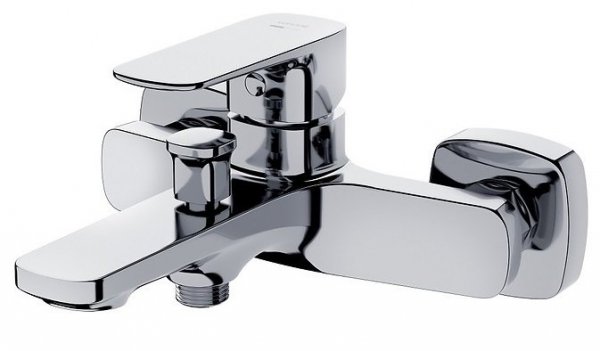 Bateria wannowo - natryskowa ścienna Larga chrom S951-377