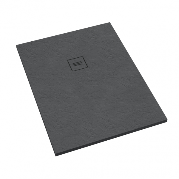 Brodzik prostokątny kompozytowy Schedline PROTOS Grey Stone 120x100