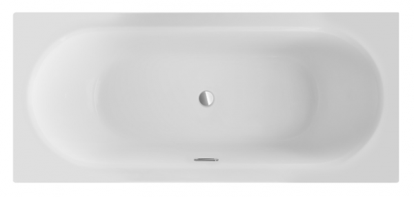BESCO Wanna 150x75 Vitae SLIM PLUS + Syfon w kolorze złotym