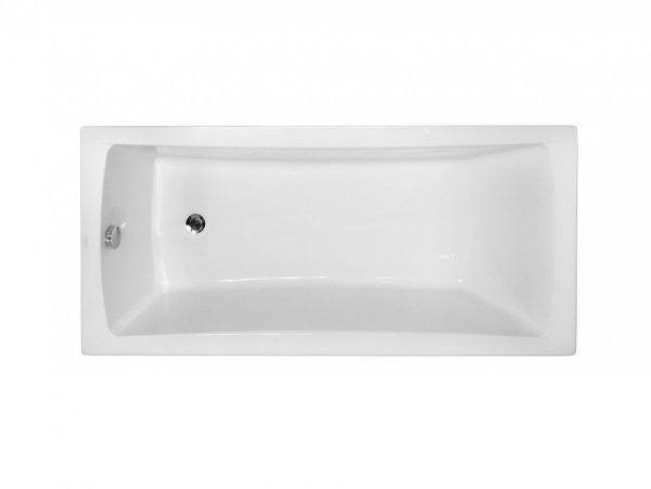 BESCO Wanna 150x70 Optima z białą obudową + Syfon