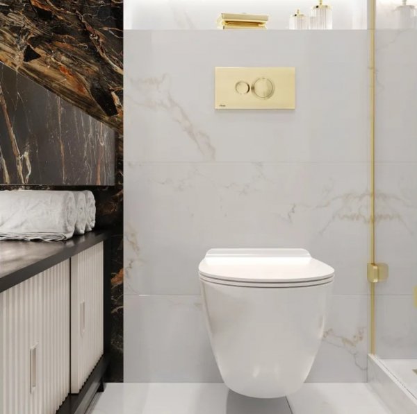 MISA WC podwieszana REA CARTER N2 RIMLESS bezkołnierzowa biała