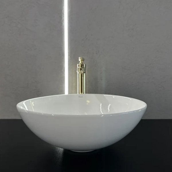 Umywalka ceramiczna nablatowa REA ERICA biała