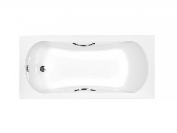 BESCO Wanna 130x70 Aria Plus z białą obudową + Syfon