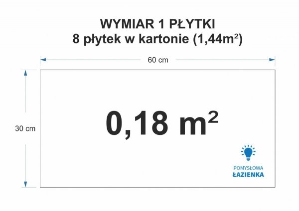 Płytka ścienna WALL WHITE BABILON SHINY 30x60 cm
