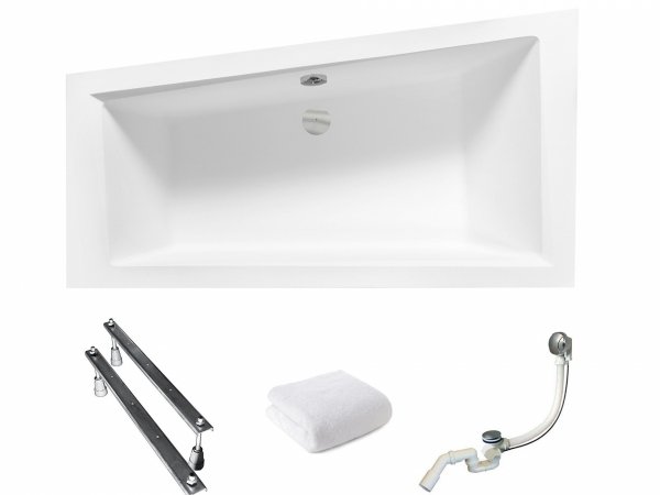BESCO Wanna 150x85 Intima Lewa + Syfon