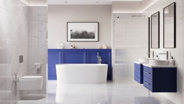 Invena ścianka walk-in ryflowana 120x200 kabina szyba szkło 8 mm hartowane