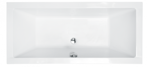 BESCO Wanna 190x90 Quadro z czarną obudową + Syfon