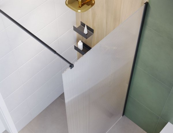 Invena ścianka walk-in ryflowana 80x200 kabina szyba szkło 8 mm hartowane