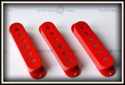 Komplet osłon przetworników single-coil SET RED