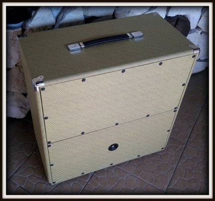  Obudowa do Kolumny 2x12&quot; TOPOLA WŁOSKA SQUARE ELEGANCE TWEED