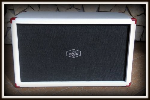  GOTOWA Obudowa do Kolumny 2x12&quot; TOPOLA WŁOSKA WHITE