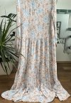Sukienka Maxi Kwiaty Pastele Boho Romantic