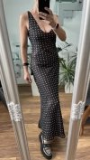 Lekka Sukienka Maxi Dots Retro Brown