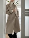Długi Plaszcz Wool Wełna Reserved