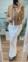 Kurtka Skórzana Zara Suede Minimalist Chic