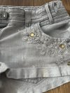 Szare Szorty River Island Zdobienia Dżety Grey