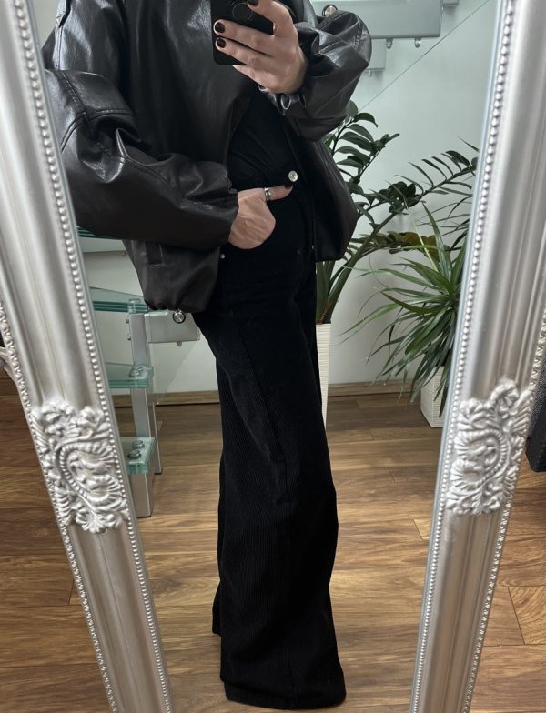 Spodnie Wide leg Bershka dzwony