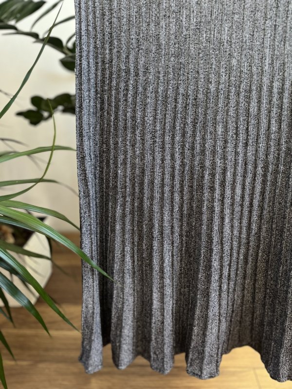 Spódnica dzianinowa M&amp;S szara midi casual chic