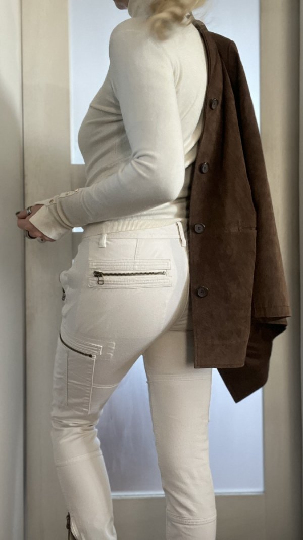 Spodnie Ralph Lauren cargo white S