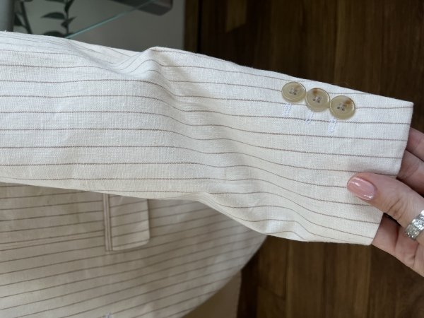 Marynarka Blazer Stripes Len Jack&amp;Jones Krem